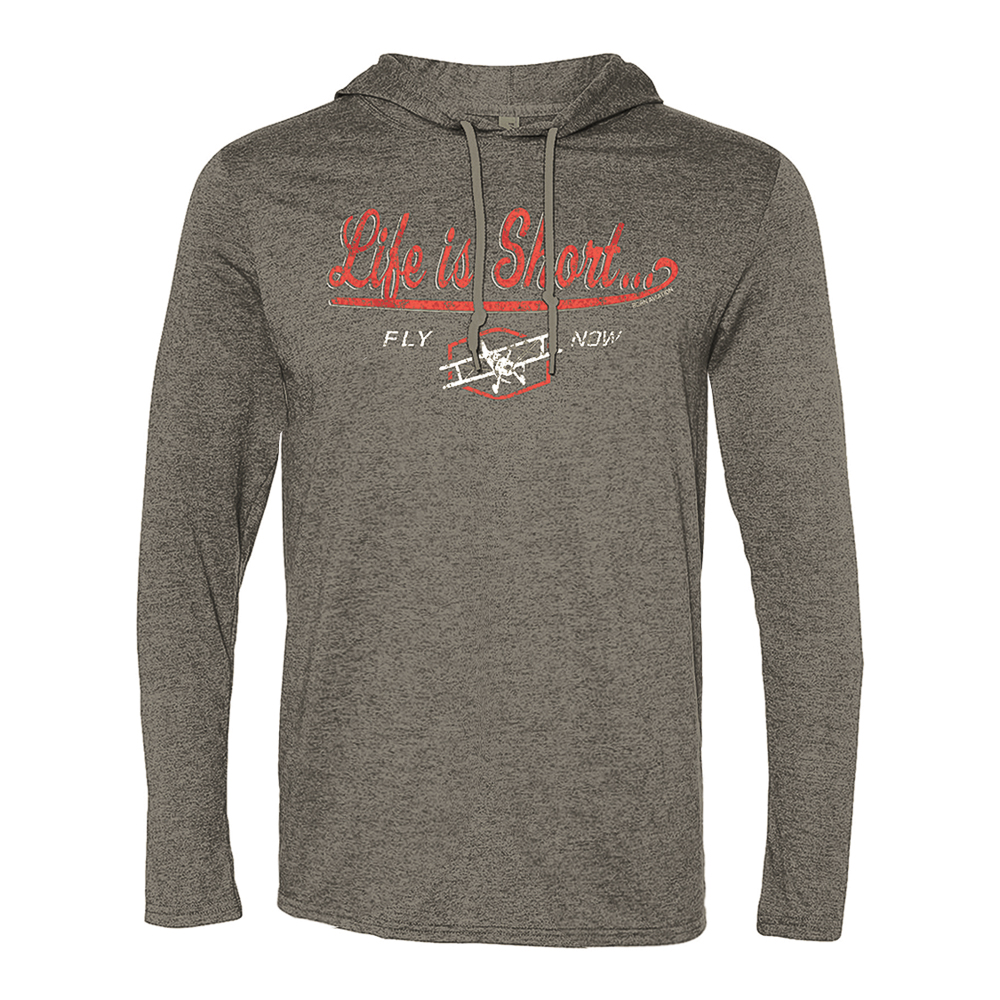 Life is Short Hooded Long Sleeve T-Shirt - Select