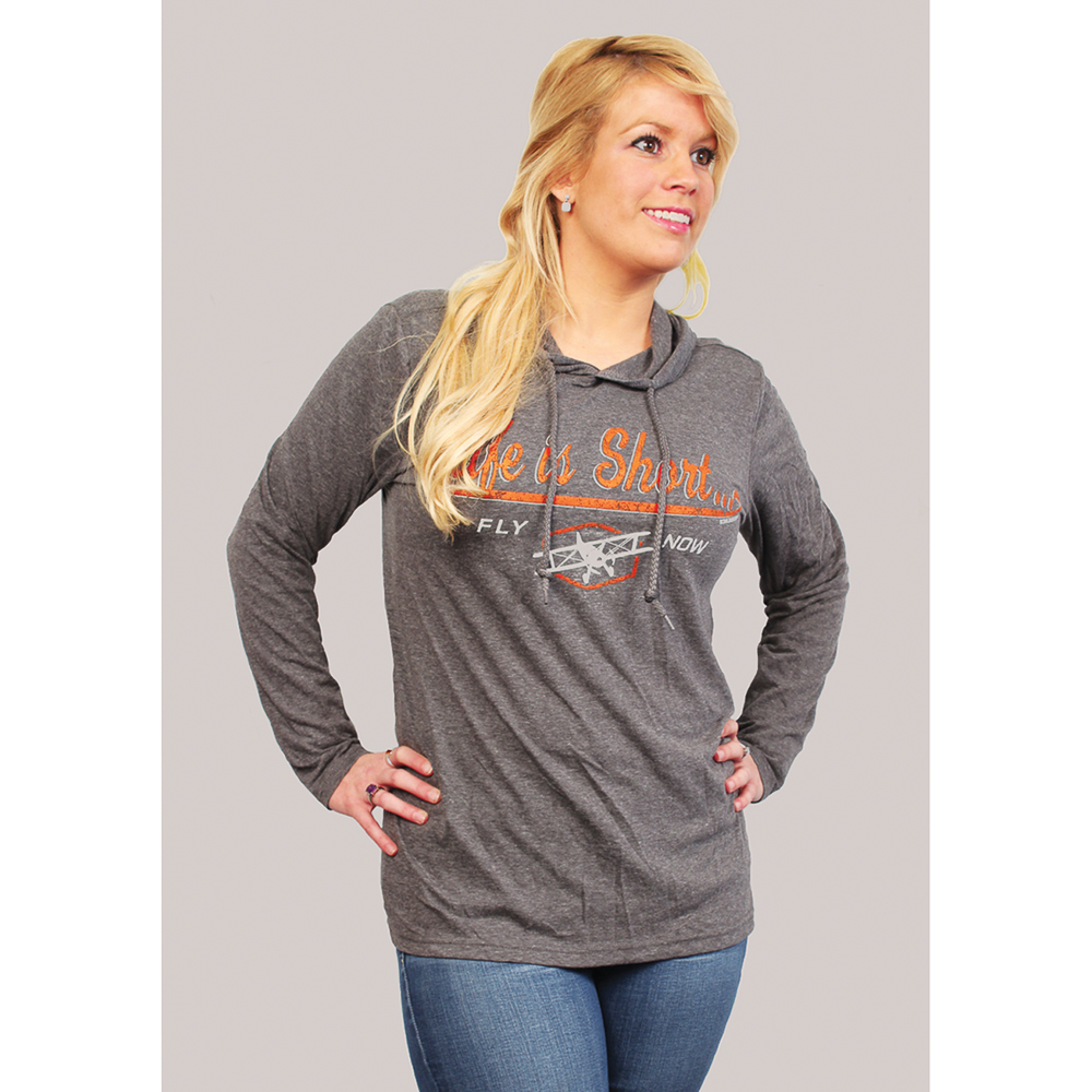 Life is Short Hooded Long Sleeve T-Shirt - Select