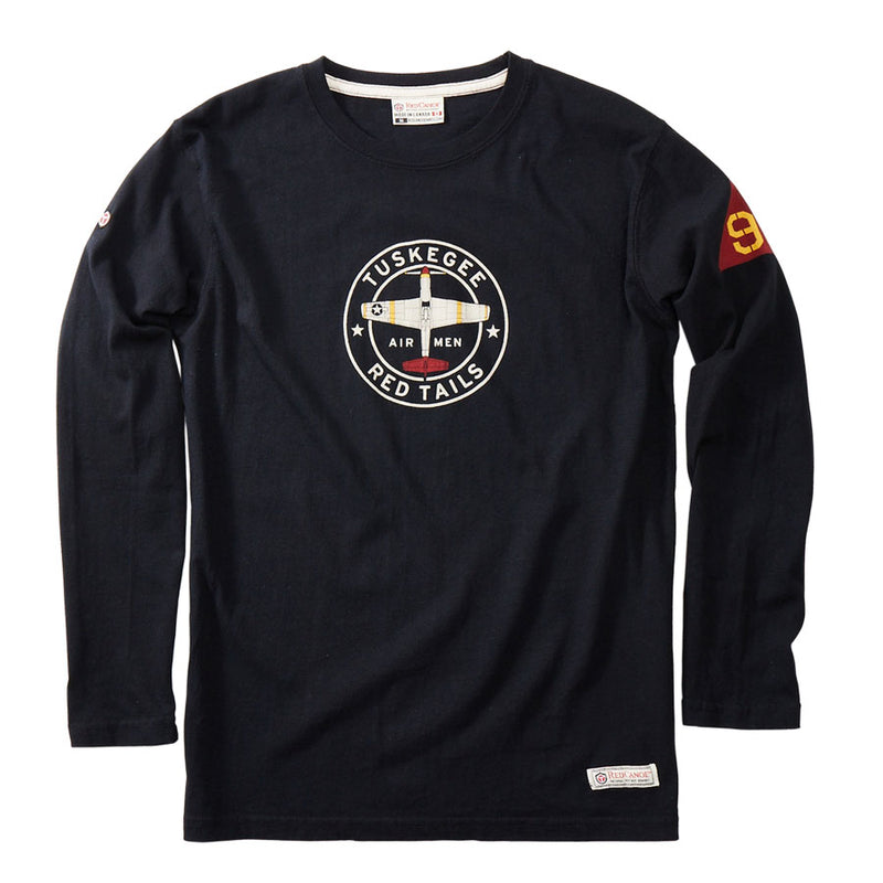 Load image into Gallery viewer, Red Canoe Tuskegee Airmen Long Sleeve T-Shirt - Black
