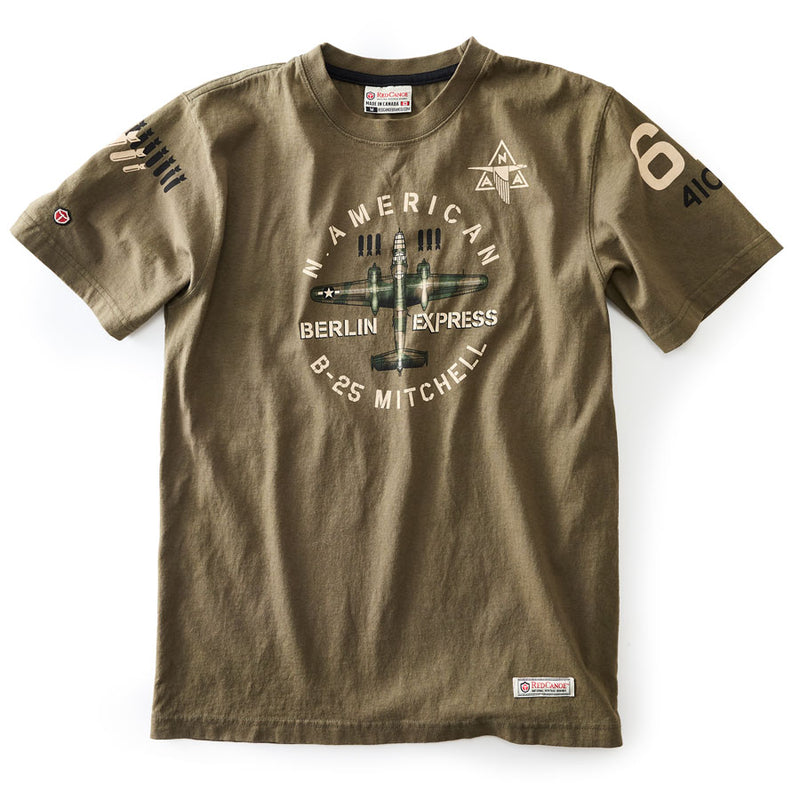 Load image into Gallery viewer, Red Canoe B-25 Mitchell T-Shirt, Olive
