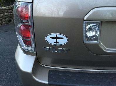 Magnetic Airplane Car Badge