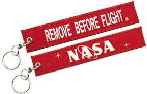 NASA Remove Before Flight Keychain