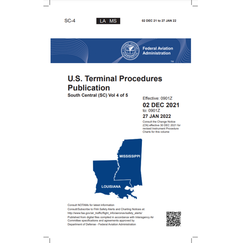 Load image into Gallery viewer, FAA IFR Terminal Procedures Bound South Central (SC-4) Vol 4 of 5 - Select Cycle Date
