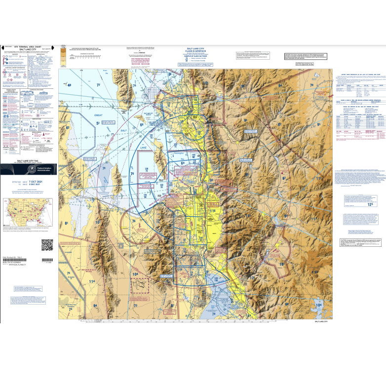 Load image into Gallery viewer, Salt Lake City	Terminal Area Chart - Select Cycle Date
