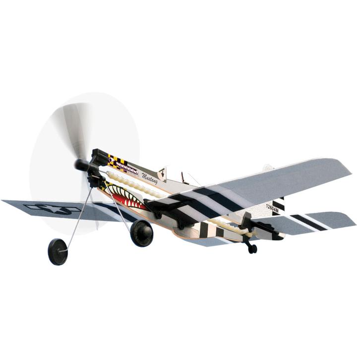 Load image into Gallery viewer, Smithsonian P-51 Mustang Rubber Band Powered Flyer
