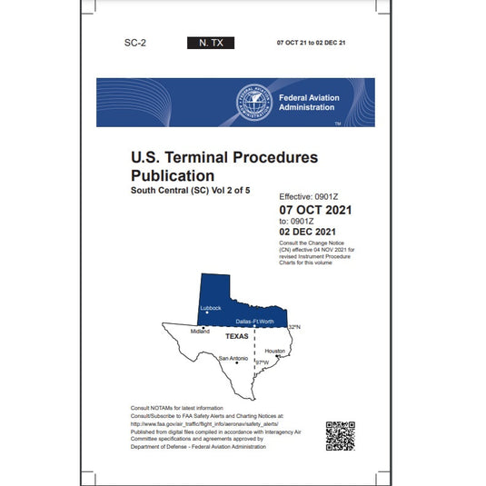 FAA IFR Terminal Procedures Bound South Central (SC-2) Vol 2 of 5 - Select Cycle Date