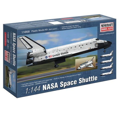 Load image into Gallery viewer, 1/144 NASA Shuttle w/decals for Endeavour, Discovery, Atlantis &amp; Enterprise - 11668
