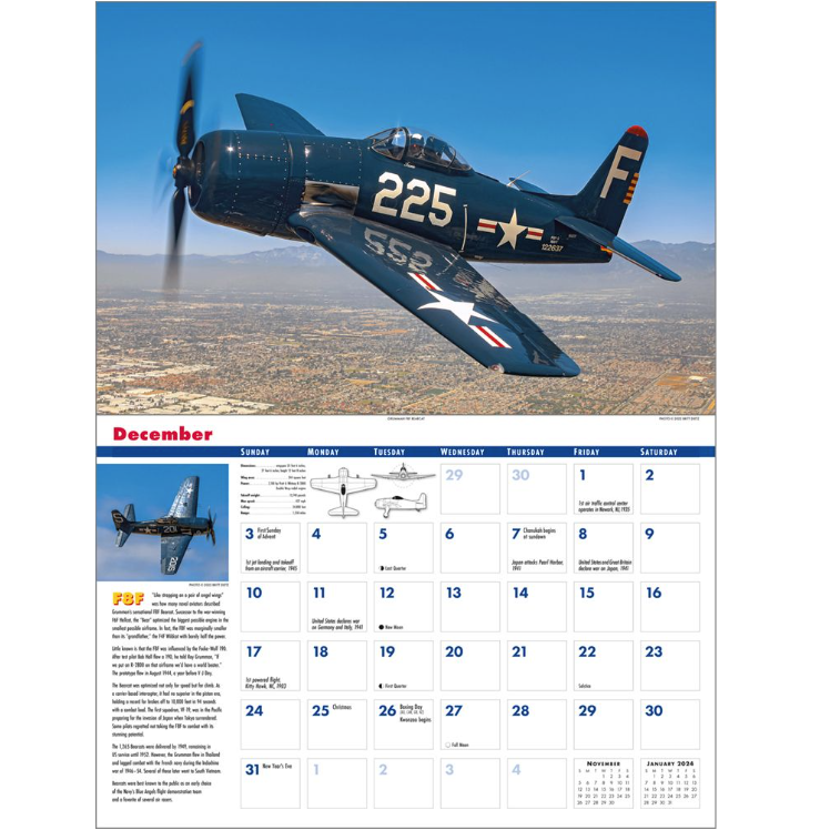 Load image into Gallery viewer, Golden Age of Flight 2023 Wall Calendar
