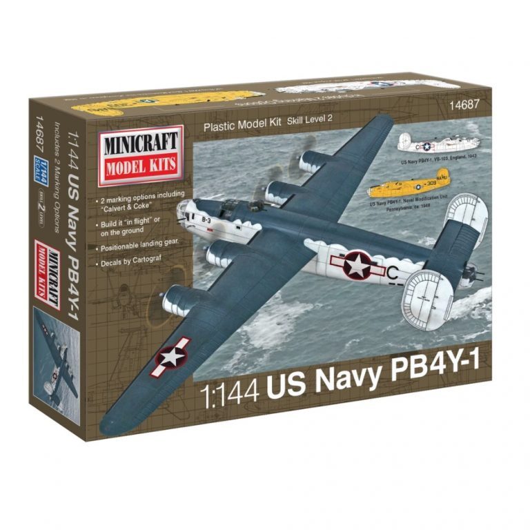 Load image into Gallery viewer, PB4Y-1 USN &quot;Calvert &amp; Coke&quot; 1/144 Scale Model w/2 Options
