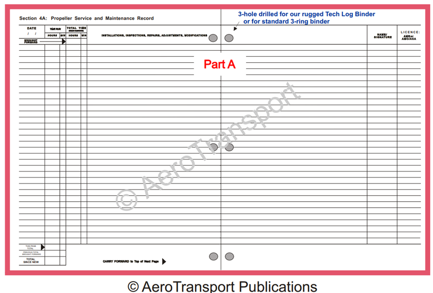 ATP Aircraft Technical Log - Section 4: Propeller