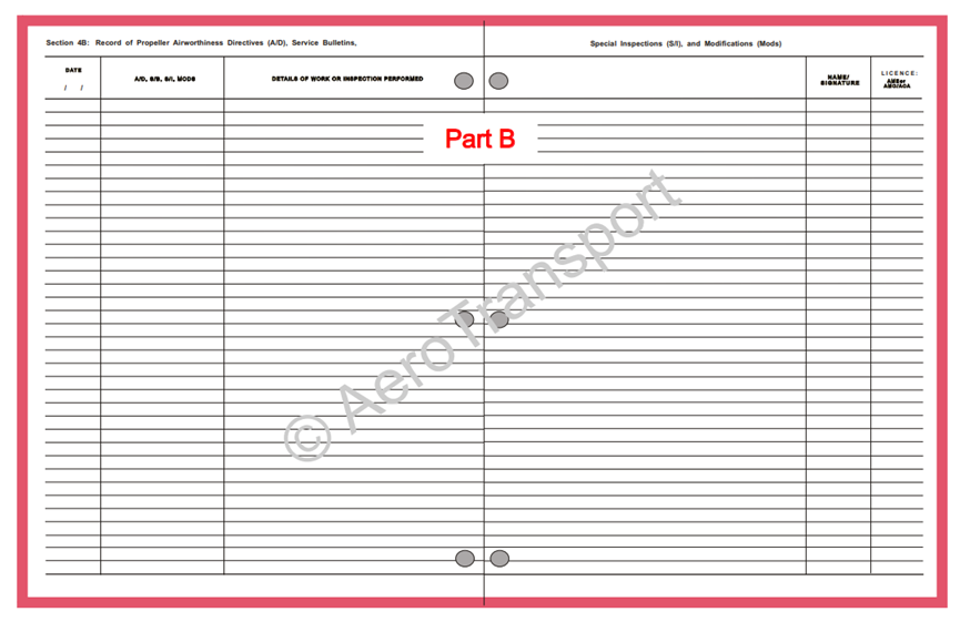 ATP Aircraft Technical Log - Section 4: Propeller