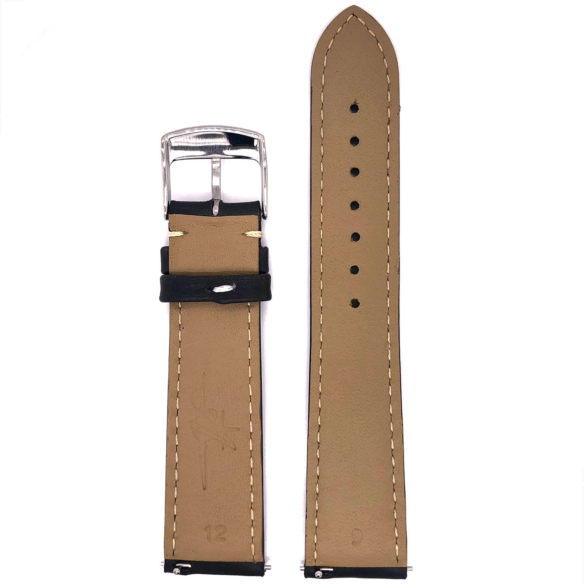 BAND – 20mm Oil Tan Leather Contrast Stitch