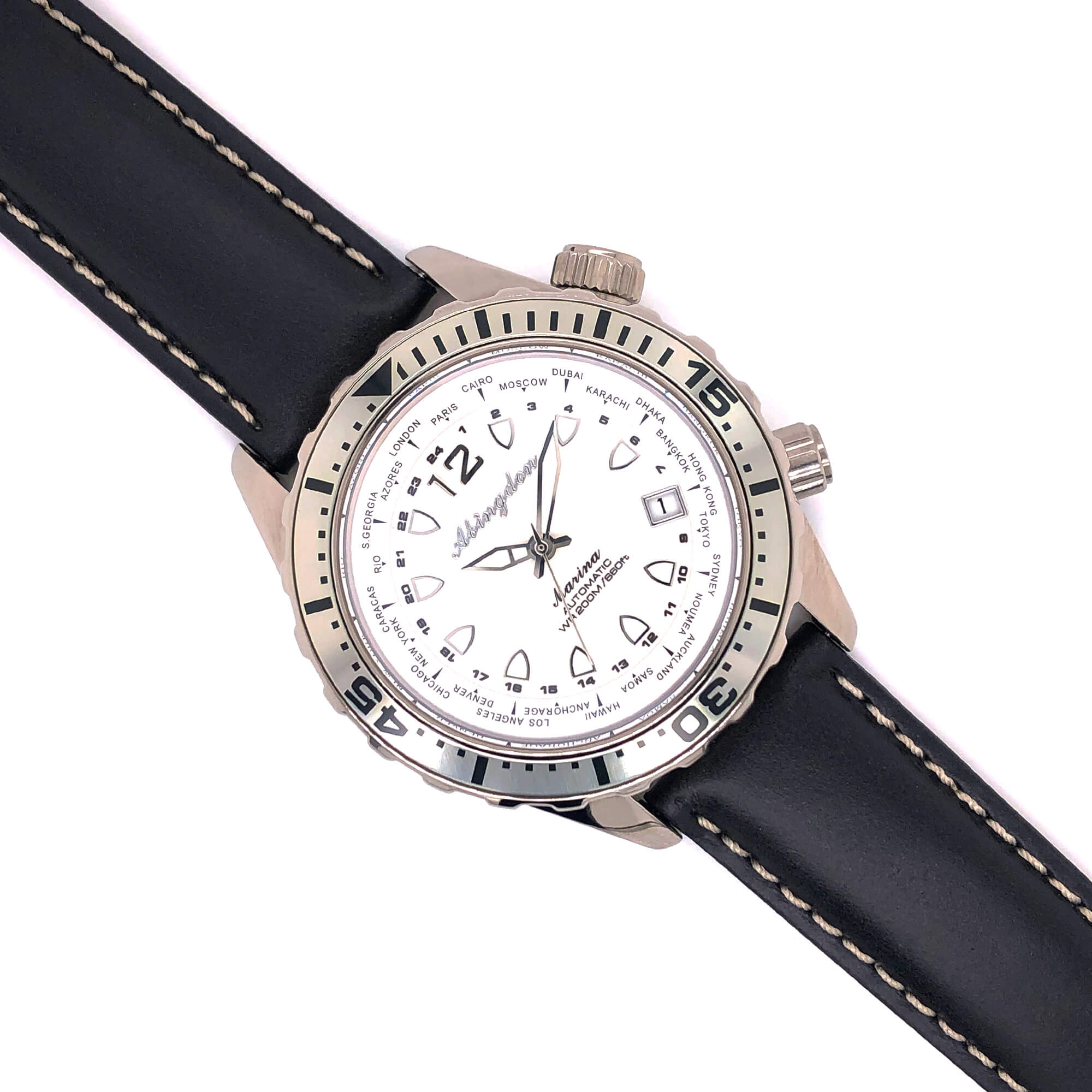 BAND – 20mm Oil Tan Leather Contrast Stitch