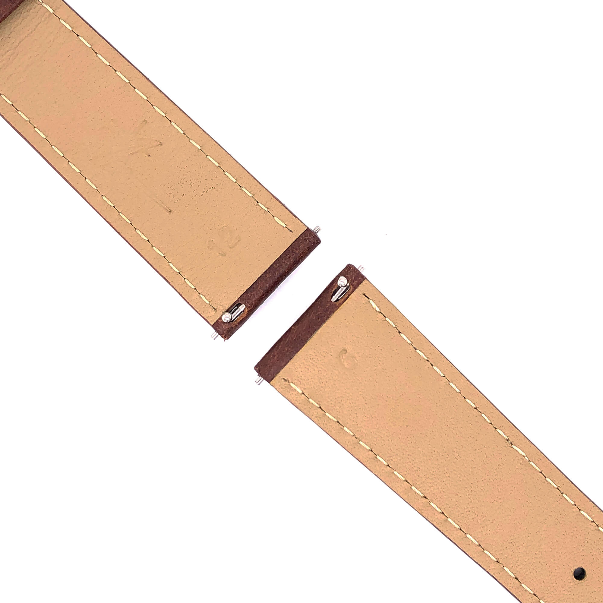 BAND – 20mm Oil Tan Leather Contrast Stitch