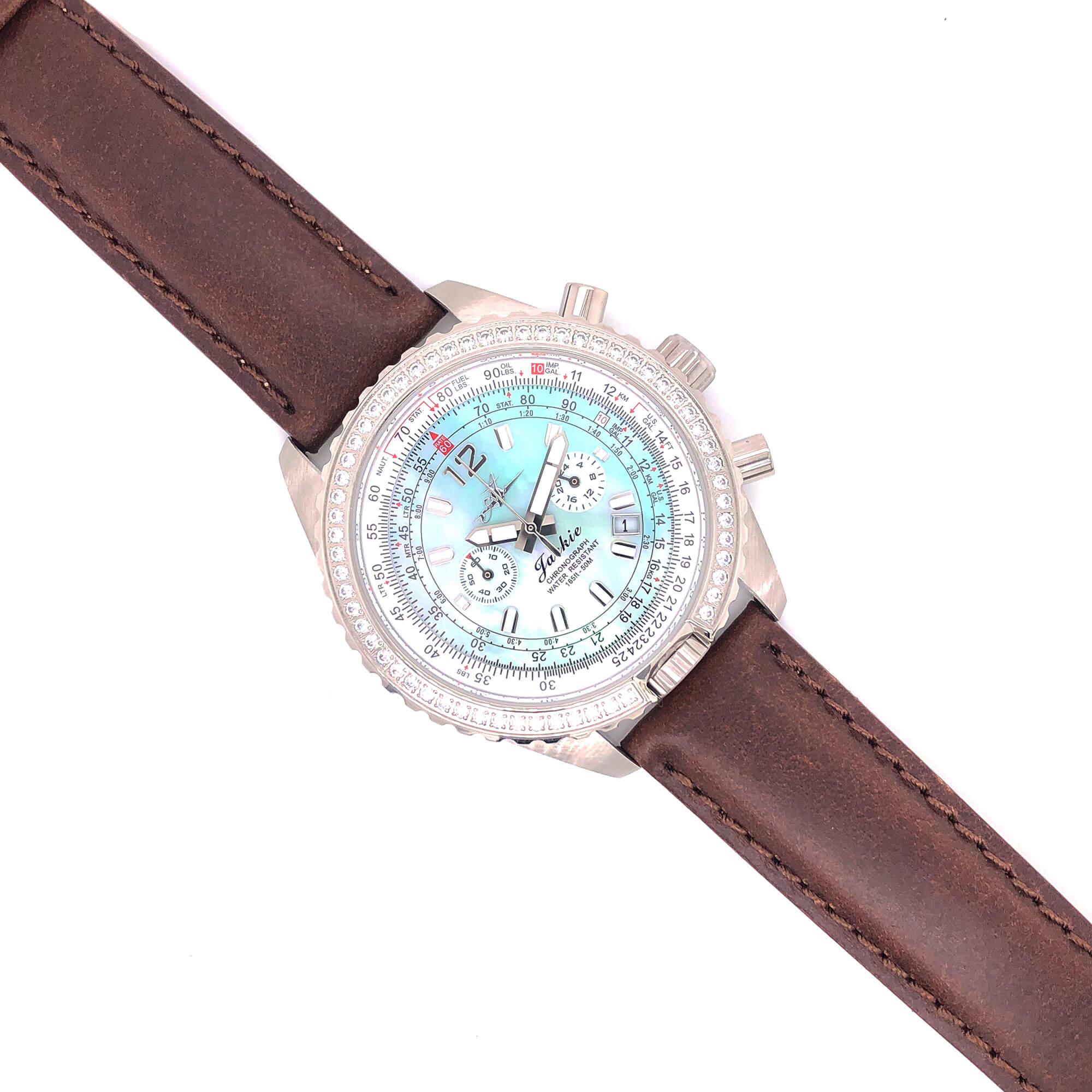 BAND – 20mm Oil Tan Leather Matching Stitch