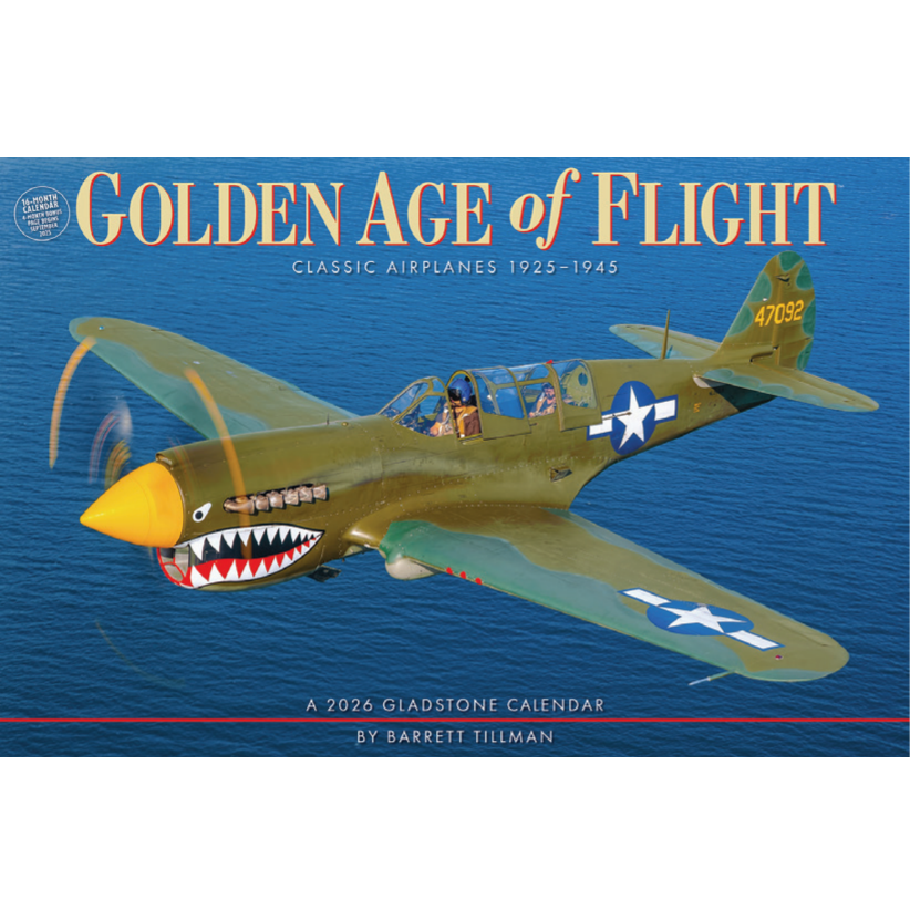 Golden Age of Flight 2026 Wall Calendar