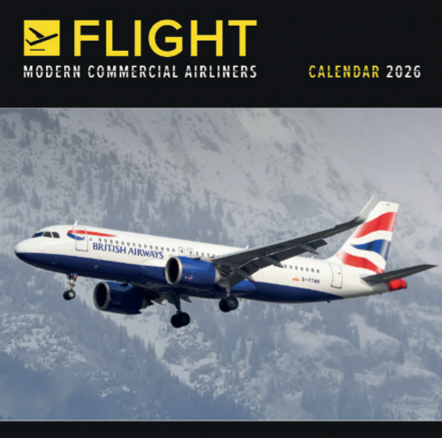 Flight, Modern Commercial Airliners - 2026 Wall Calendar