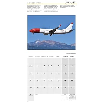 Flight, Modern Commercial Airliners - 2026 Wall Calendar