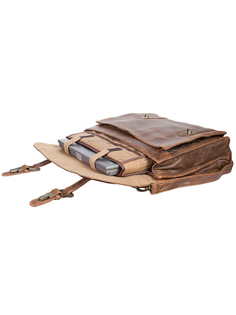 Aero Squadron Leather Satchel Briefcase