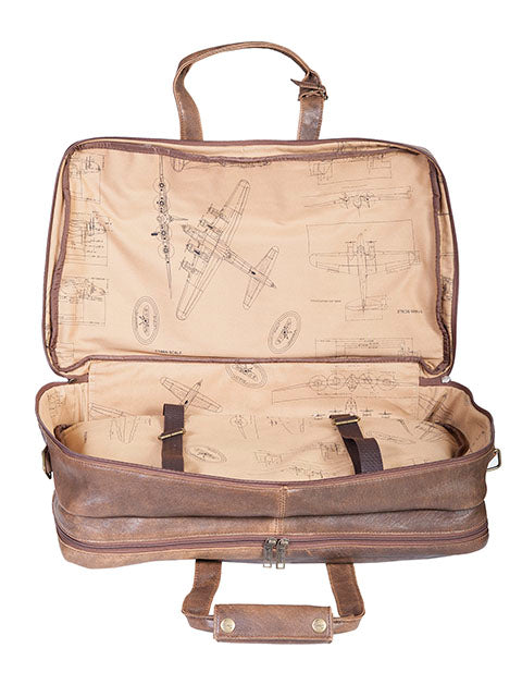 Aero Squadron Large Leather Duffel