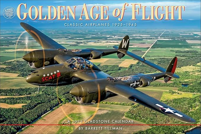 Golden Age of Flight 2025 Wall Calendar