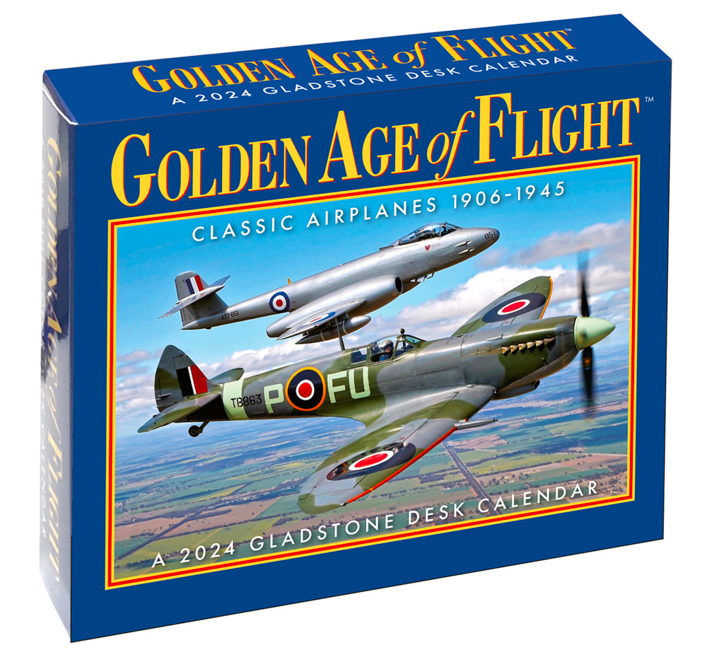 Golden Age of Flight 2024 Desk Calendar