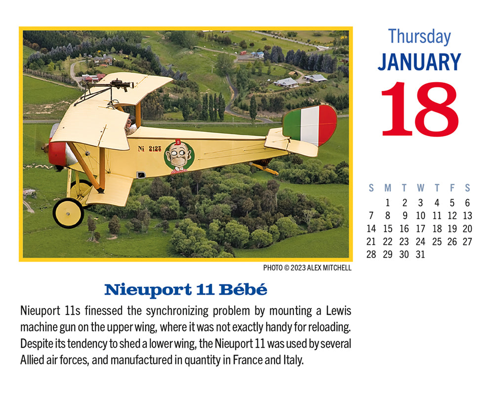 Golden Age of Flight 2024 Desk Calendar