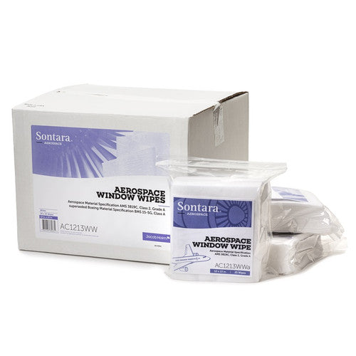 AC1213WWa Sontara® Aerospace Window Wipe - 25 Wipes