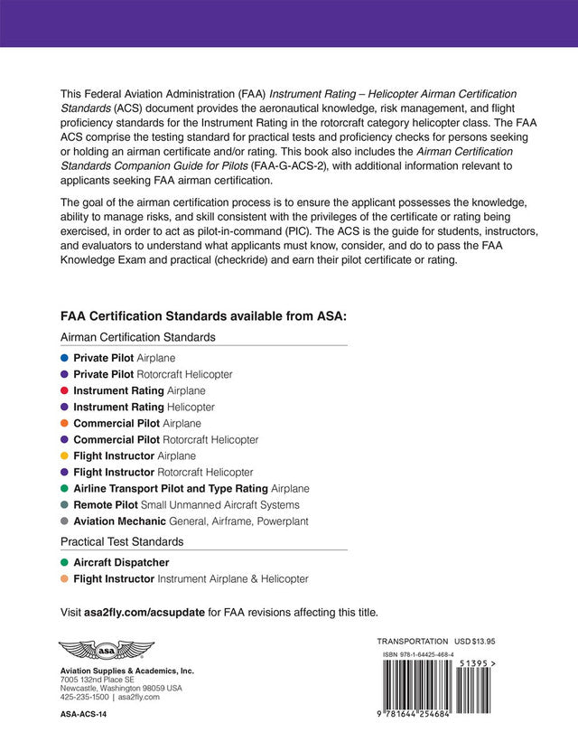 ASA Instrument Rating Helicopter ACS