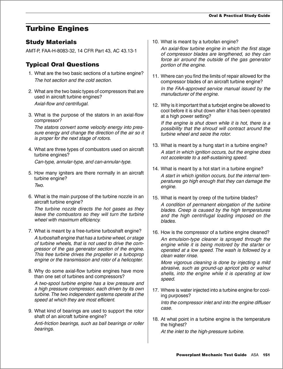 ASA Powerplant Mechanic Test Guide Plus Prepware - 2026 Edition