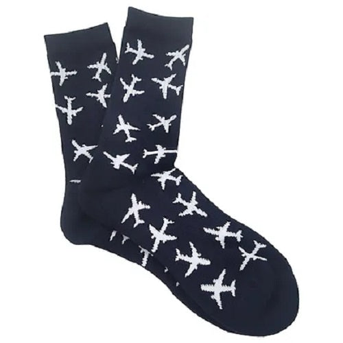 TWIN JETS pattern, Premium Crew Socks, 1 Pair - Choose Color