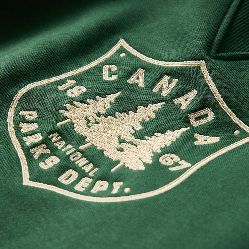 Red Canoe Parks Crewneck Sweatshirt - Green