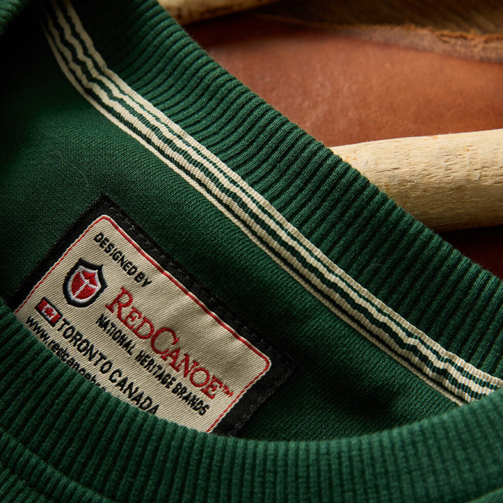 Red Canoe Parks Crewneck Sweatshirt - Green