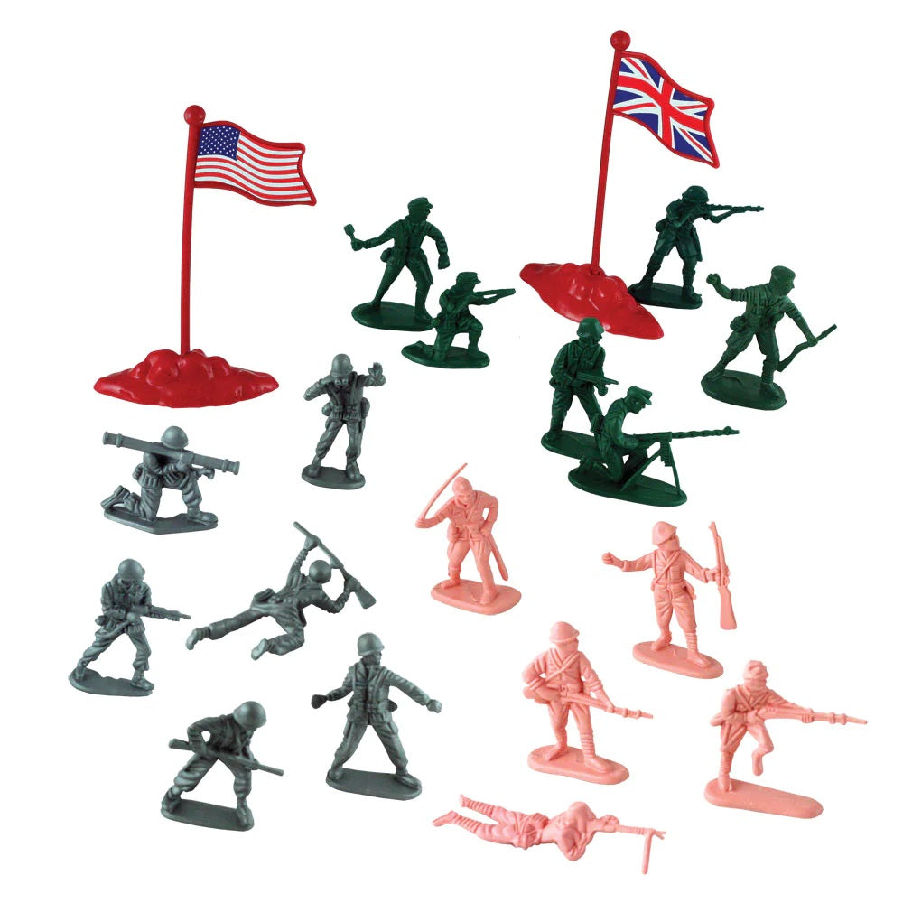 Classic Military Soldiers 56-piece in Carry Bucket