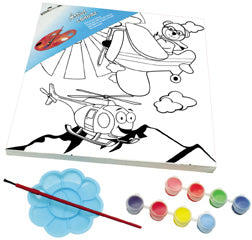 Canvas Painting Kit, Airplane & Helicopter