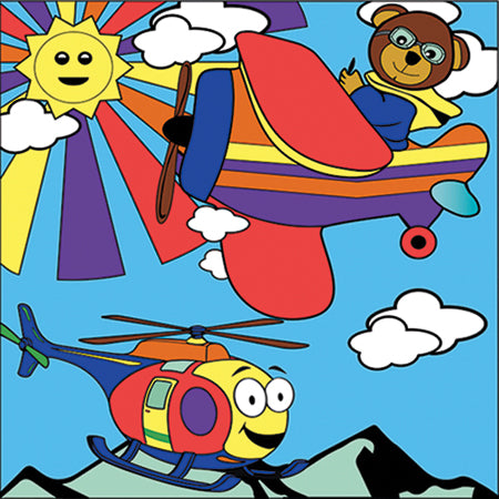 Canvas Painting Kit, Airplane & Helicopter