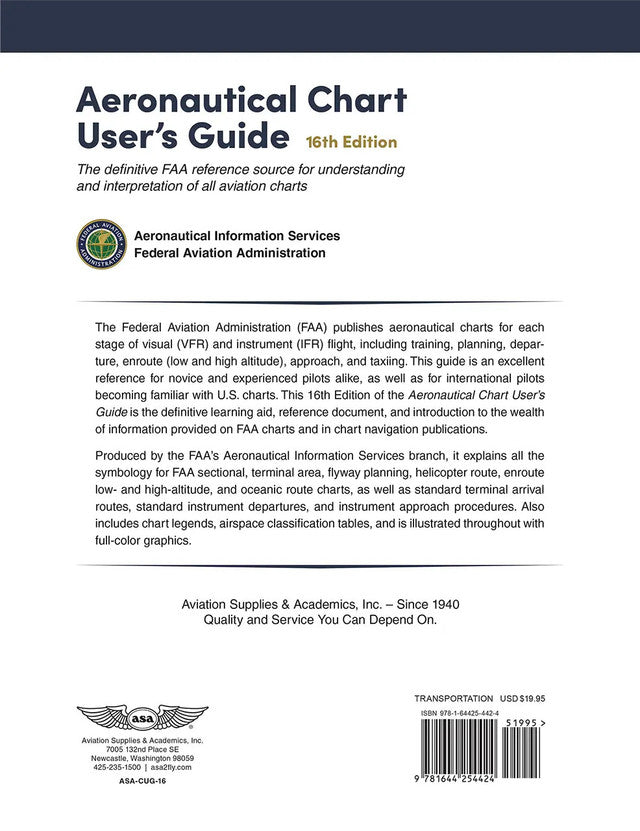 ASA Aeronautical Chart User's Guide - Sixteenth Edition (Softcover)