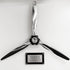 3-Bladed McCauley Mirror High Polished Airplane Propeller Wall Sculpture