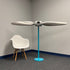 2-Bladed McCauley Cessna 70" Brushed Aluminum Airplane Propeller Wall Display