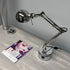 1940's Pratt & Whitney WWII R-2800 Corsair F4U Airplane Polished Chrome Radial Engine Piston Desk Task Lamp