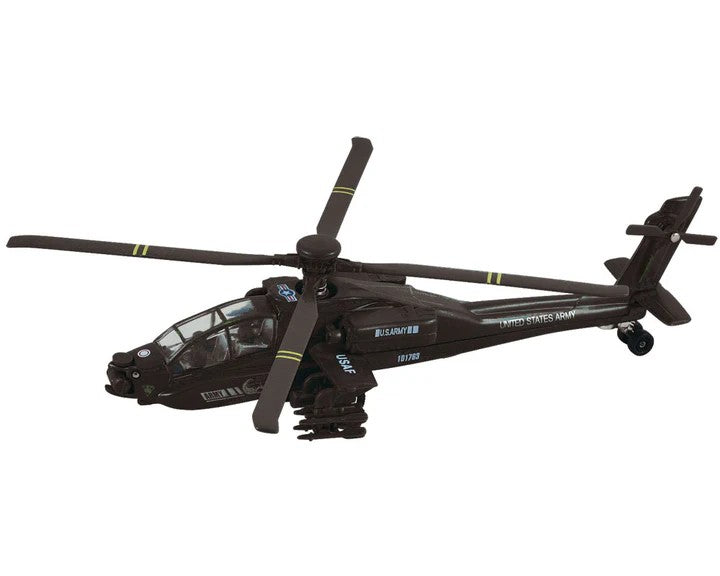InAir Jumbo Diecast Pullbacks AH-64 Apache® Helicopter - Choose Color