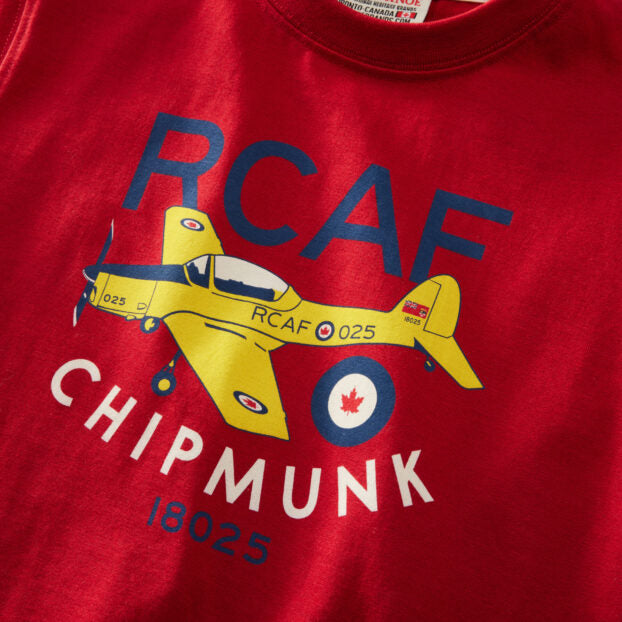 Red Canoe Kid's RCAF Chipmunk T-Shirt, Heritage Red