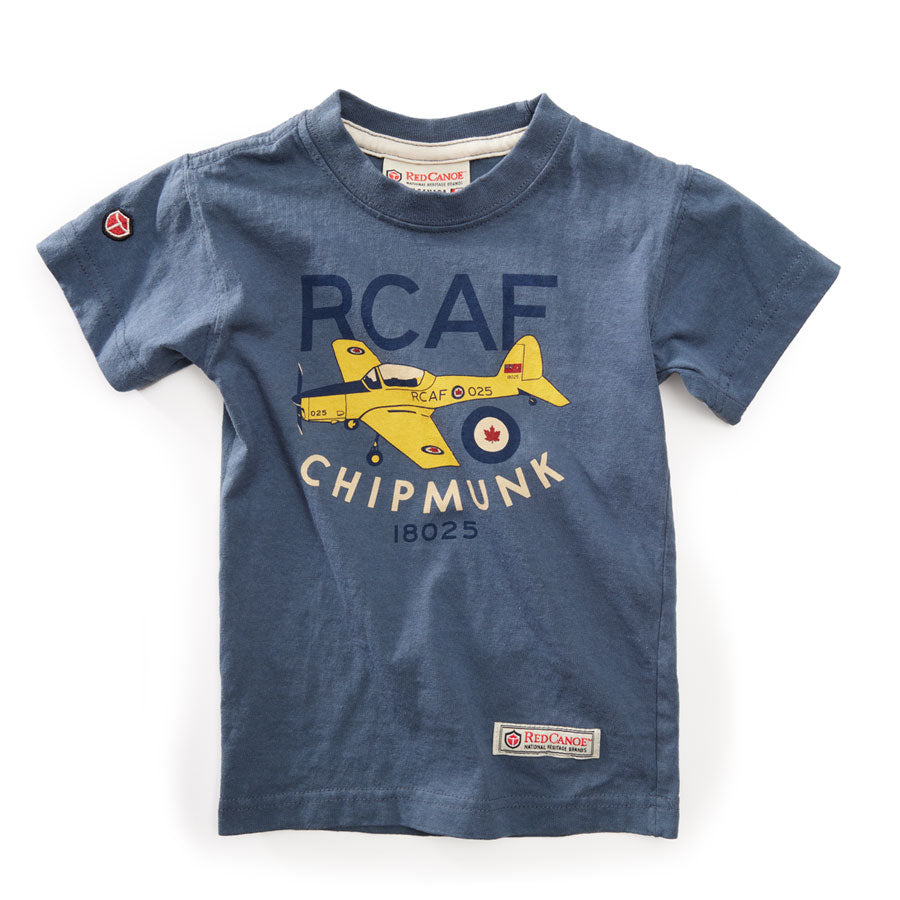 Red Canoe Kids RCAF Chipmunk T-Shirt, Washed Blue