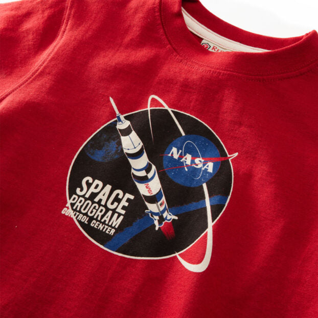 Red Canoe Kids Space Program T-Shirt, Heritage Red