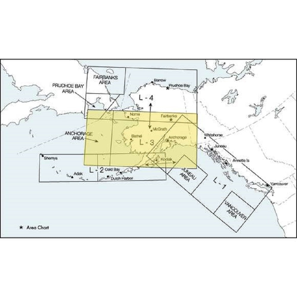 FAA Chart: Enroute IFR Low Altitude Chart ALASKA (L-Charts) - L3/4 - Select Cycle Date