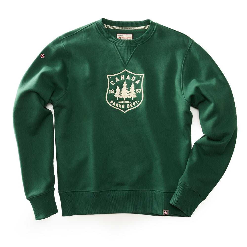 Red Canoe Parks Crewneck Sweatshirt - Green
