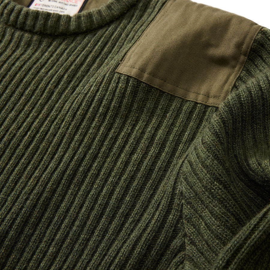 Red Canoe Brands Wool Rib Knit Sweater - Olive - Select