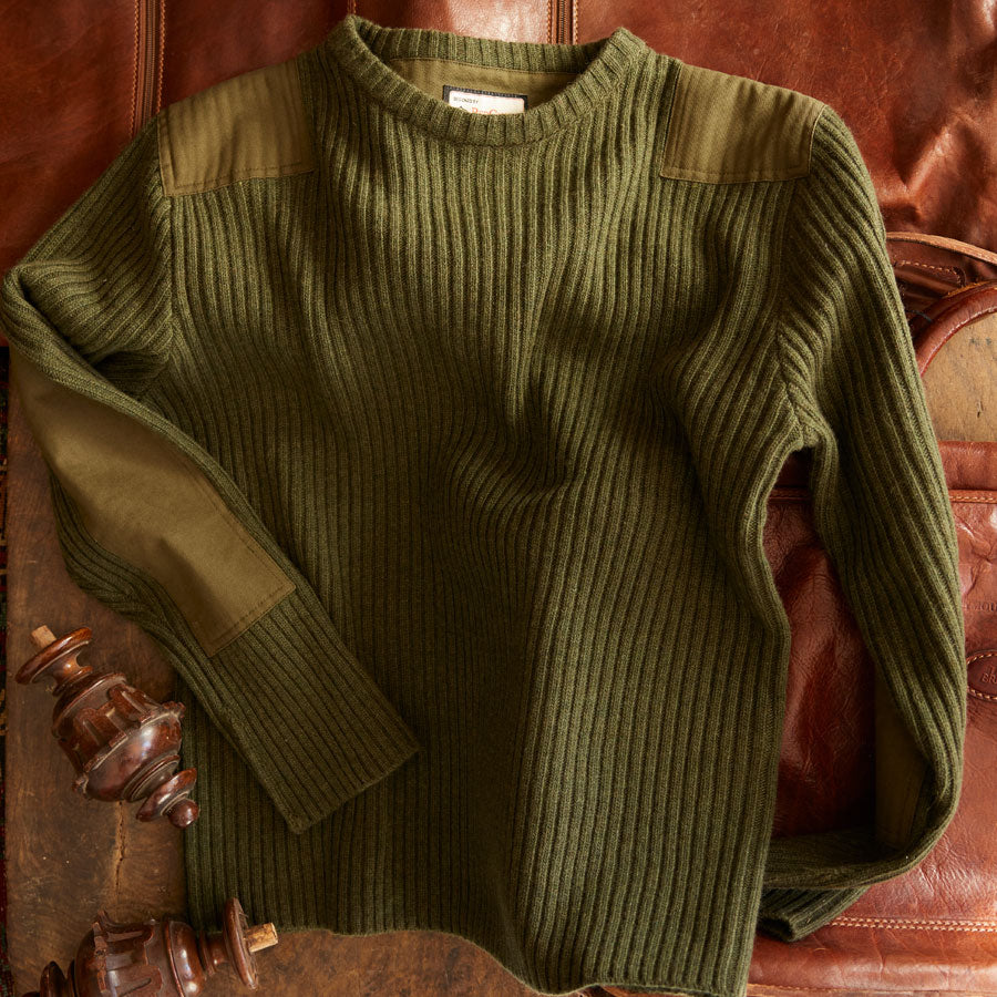 Red Canoe Brands Wool Rib Knit Sweater - Olive - Select