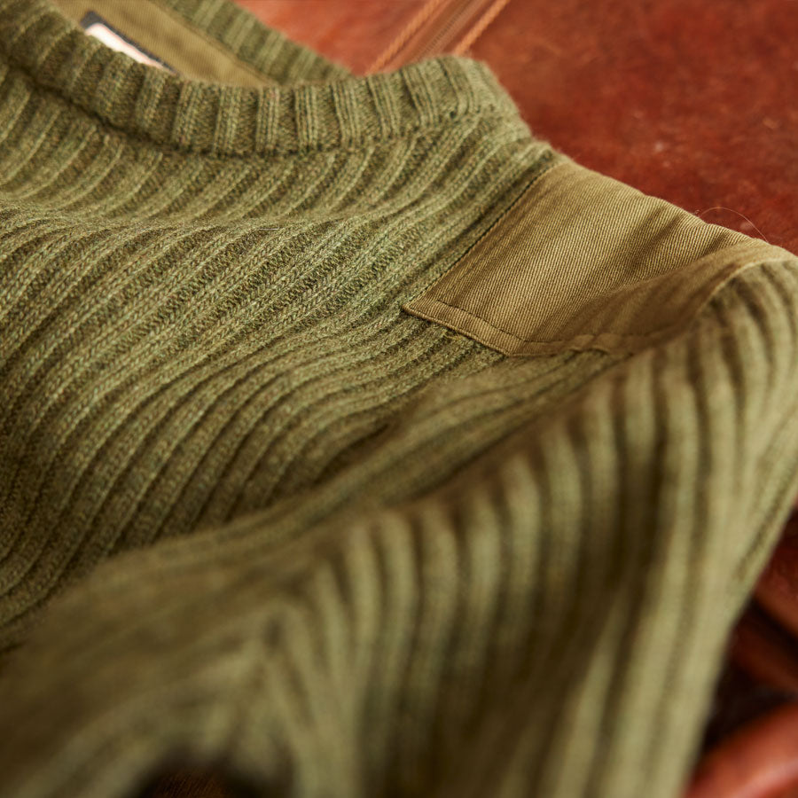 Red Canoe Brands Wool Rib Knit Sweater - Olive - Select