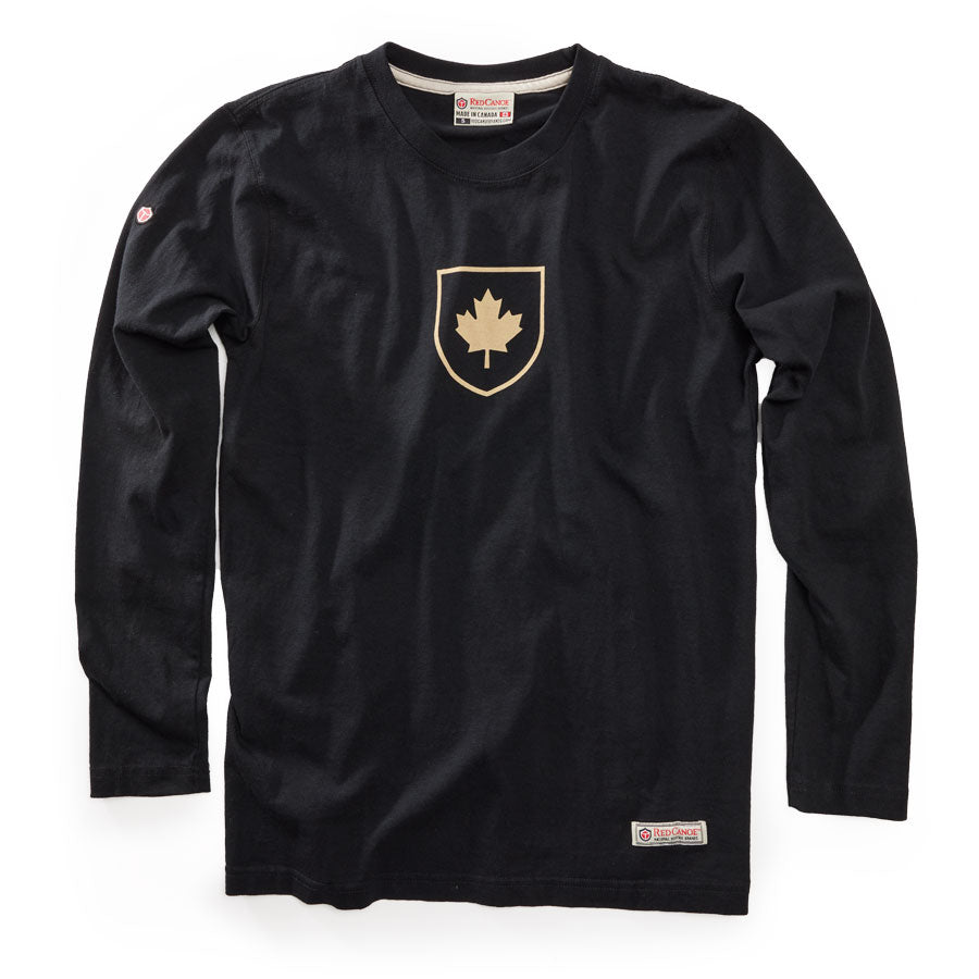 Red Canoe Men's Canada Shield Long Sleeve T-Shirt - PRE-ORDERS ONLY